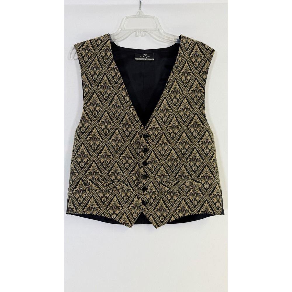 Men's Zeidler & Zeidler Aristocrat Tapestry Vest Med Gold Brown Victorian Gothic